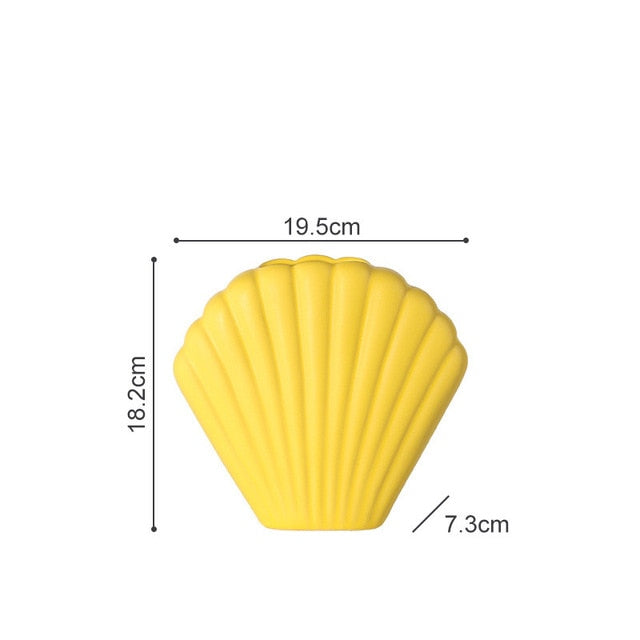 Shell Base Flower Vase Decor freeshipping - khollect