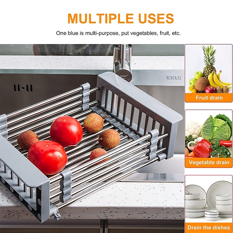 Adjustable Stainless Steel Kitchen Basket