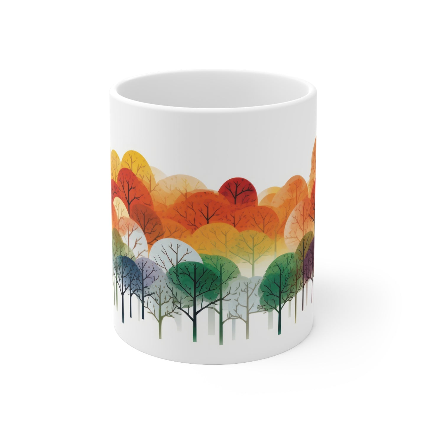 Rainbow Forest Ceramic Mug