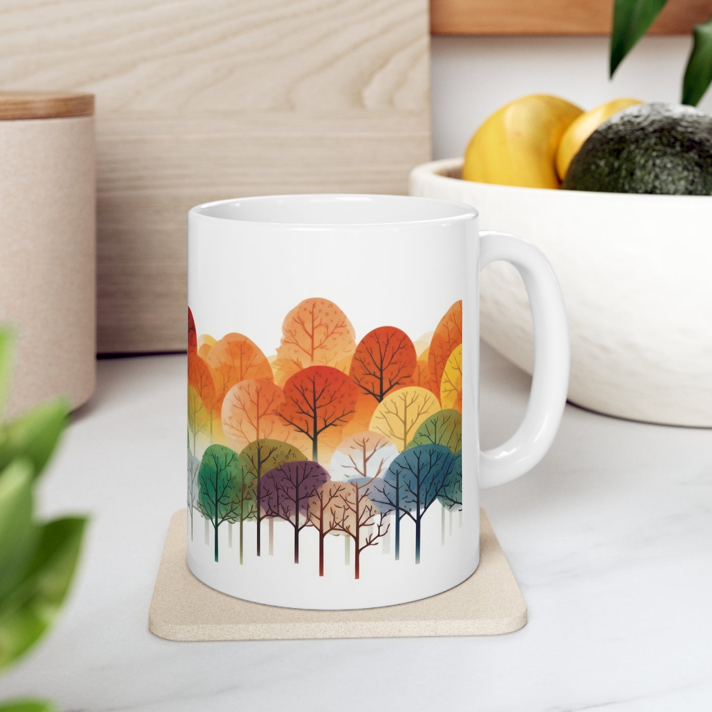 Rainbow Forest Ceramic Mug