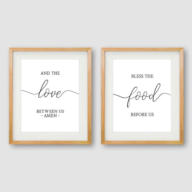 Food and Family Modern Wall Art Canvas