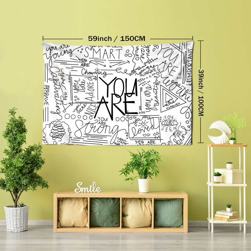 Dream Positive Inspirational Tapestry Decor