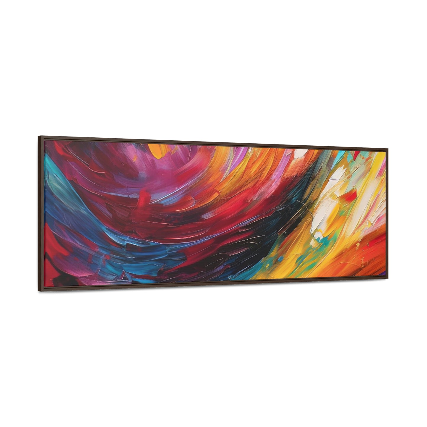 Aurora Galaxy Framed Canvas Print