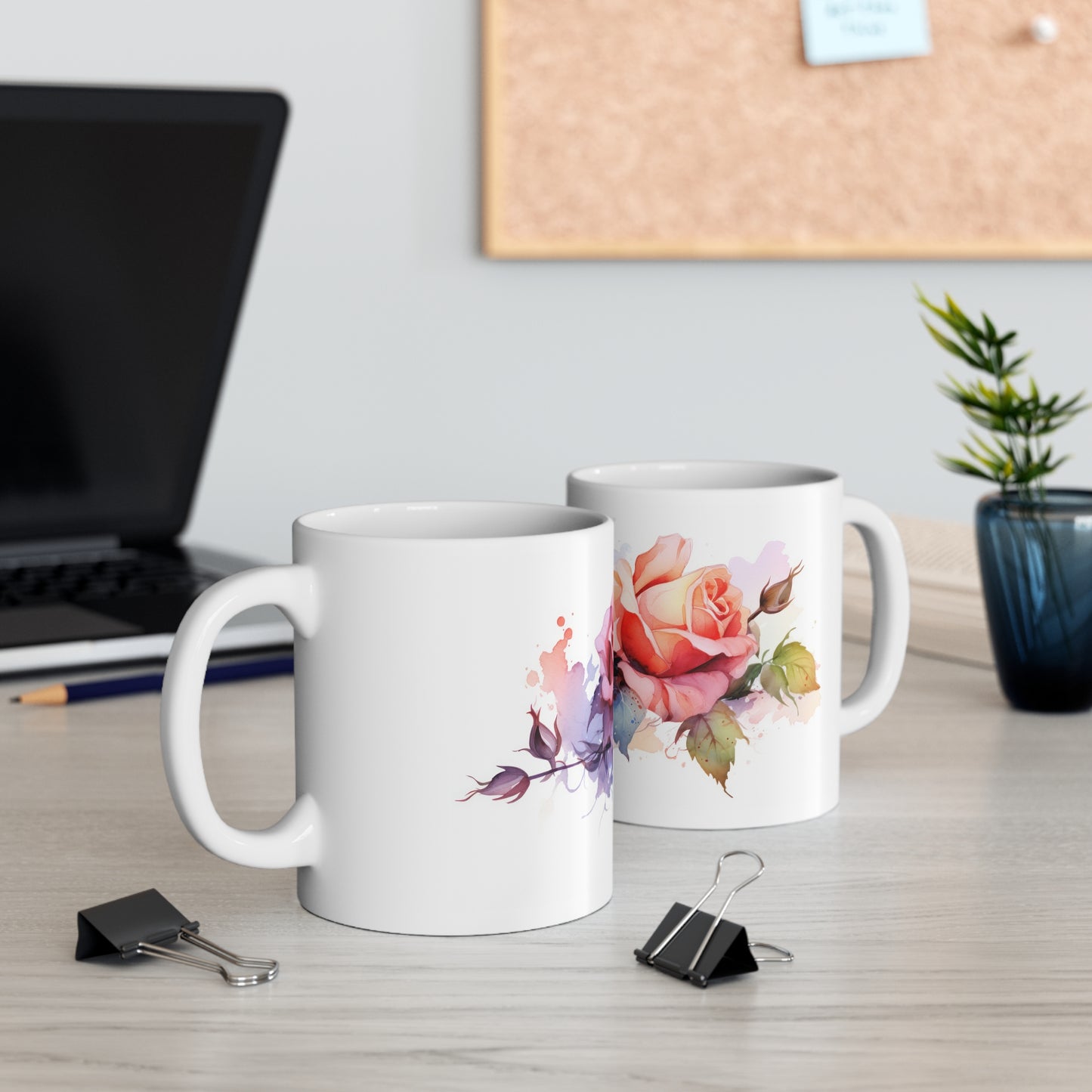 Rose Blossom Ceramic Mug