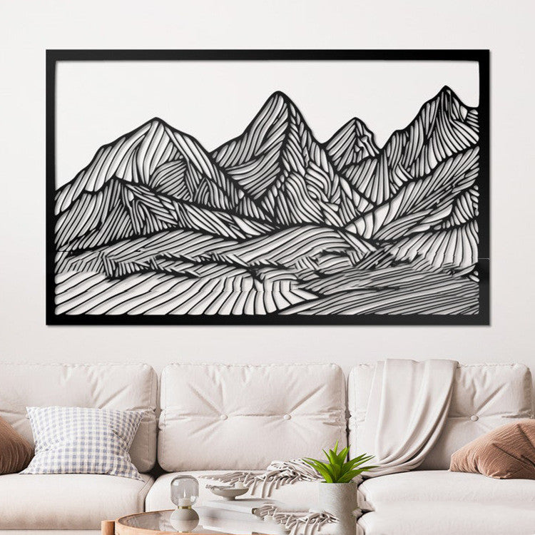 Mountain Wave Metal Art