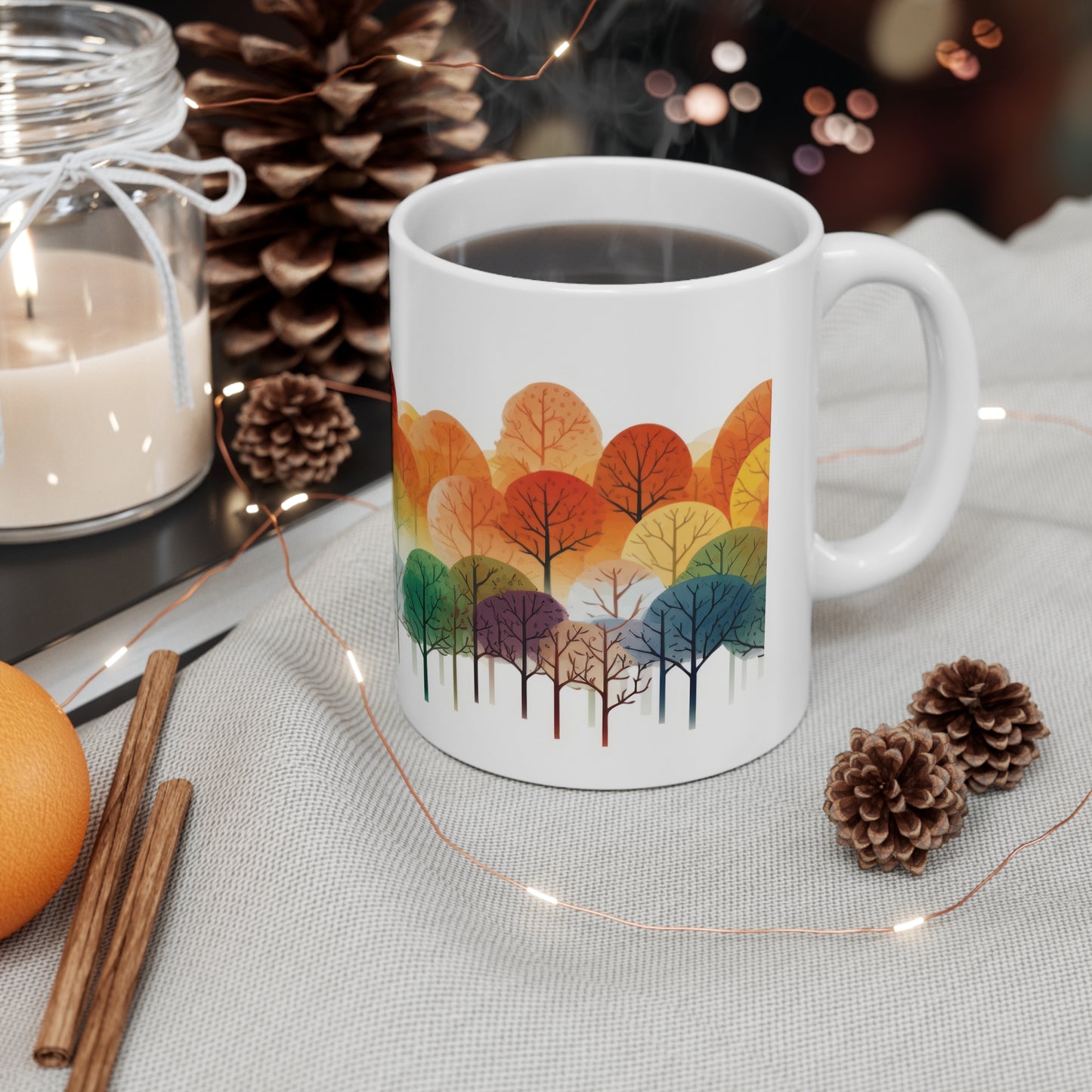 Rainbow Forest Ceramic Mug