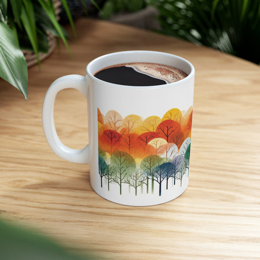 Rainbow Forest Ceramic Mug