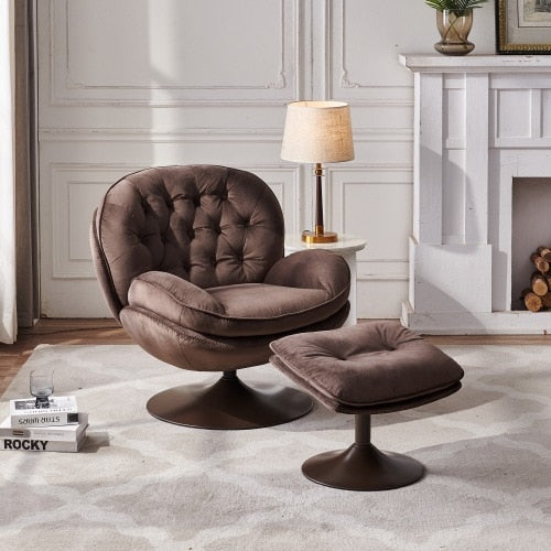 Swivel Ottoman Leisure Lounge Chair