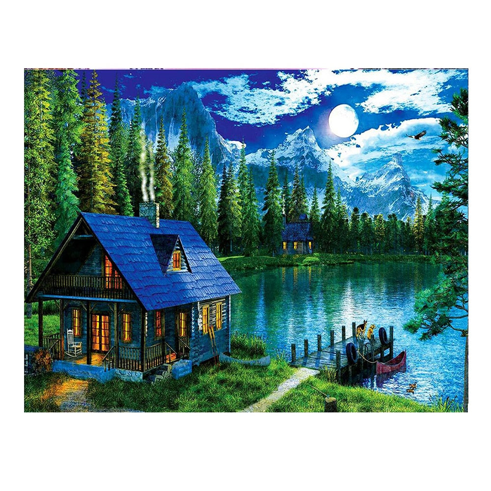 Landscape DIY Mosaic Painting Decor