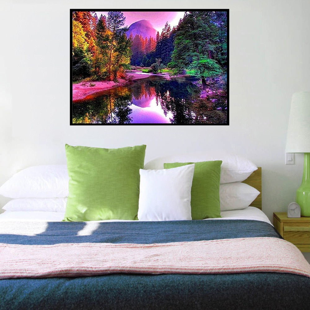 Landscape DIY Mosaic Painting Decor