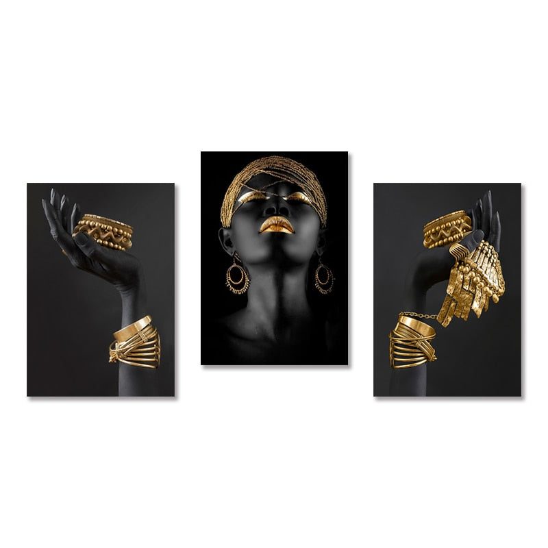 Gold Ornaments Canvas Print