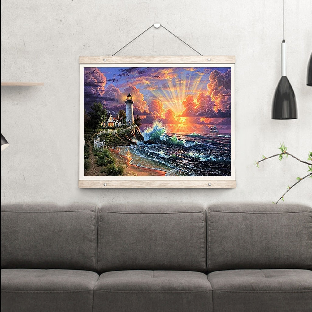 Landscape DIY Mosaic Painting Decor