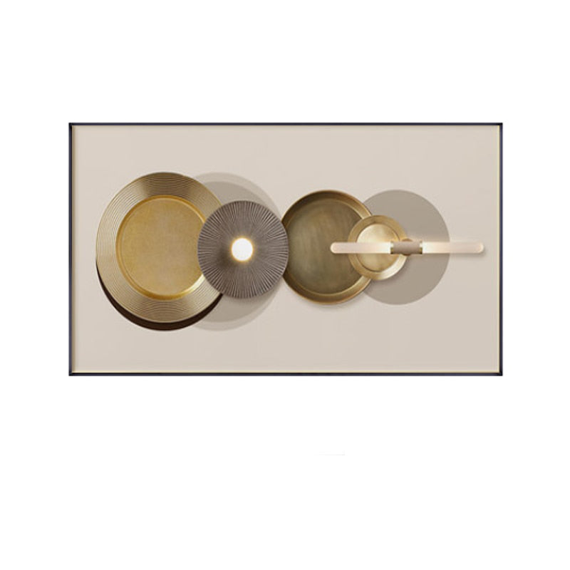 Lux Minimalist Abstract Gold Canvas Print