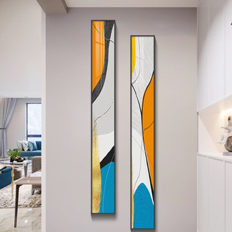 Coral Aura Abstract Canvas Print