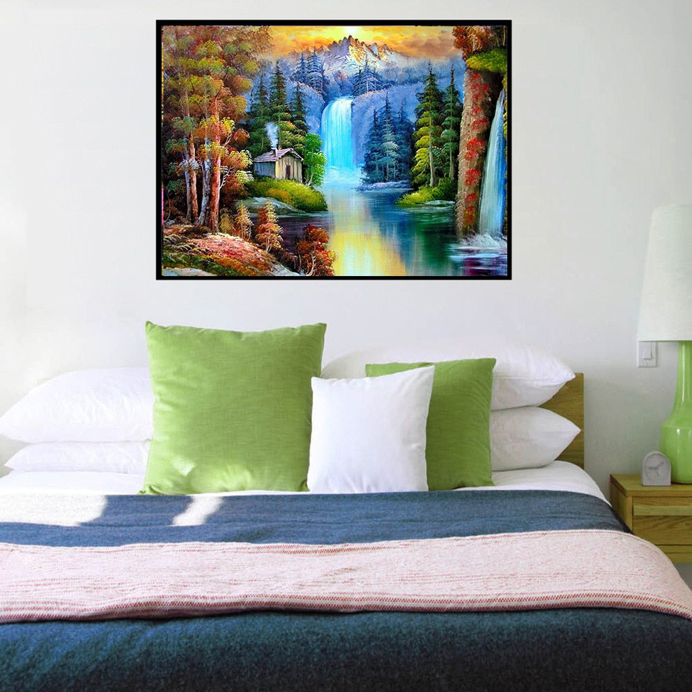 Landscape DIY Mosaic Painting Decor