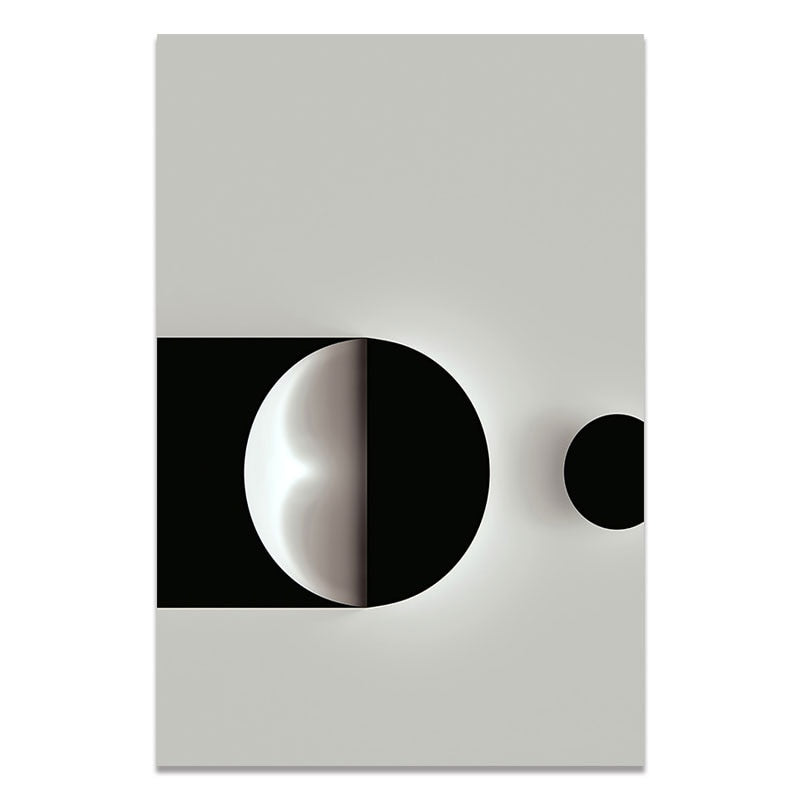 Geometric Tonal Abstract Canvas Art