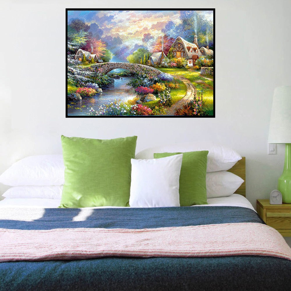 Landscape DIY Mosaic Painting Decor