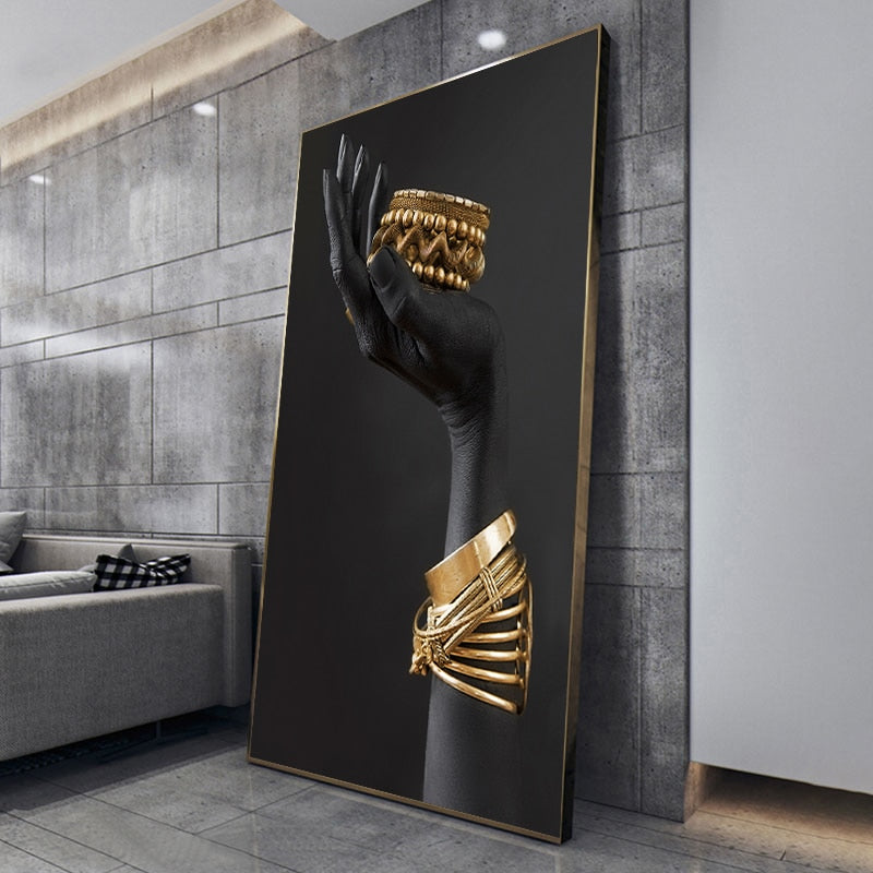 Gold Ornaments Canvas Print