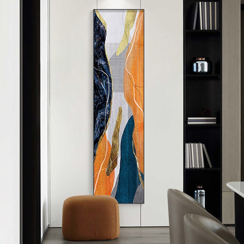 Coral Aura Abstract Canvas Print