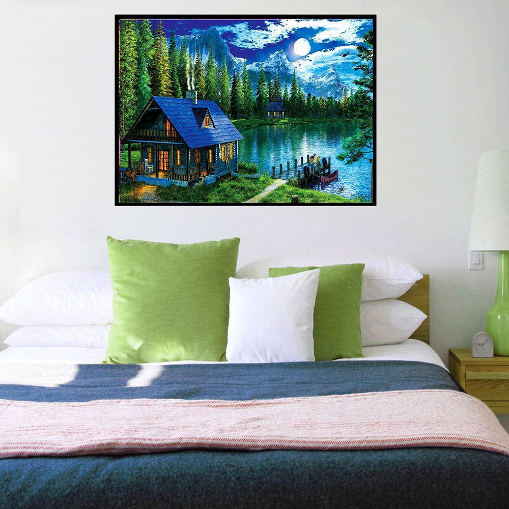Landscape DIY Mosaic Painting Decor