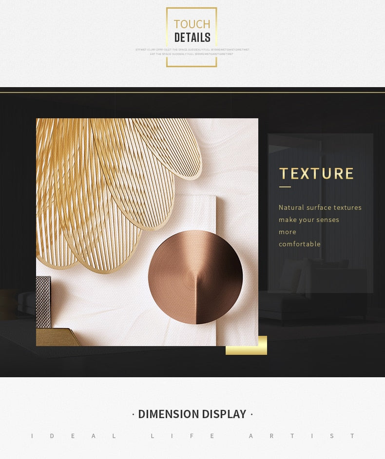 Lux Minimalist Abstract Gold Canvas Print