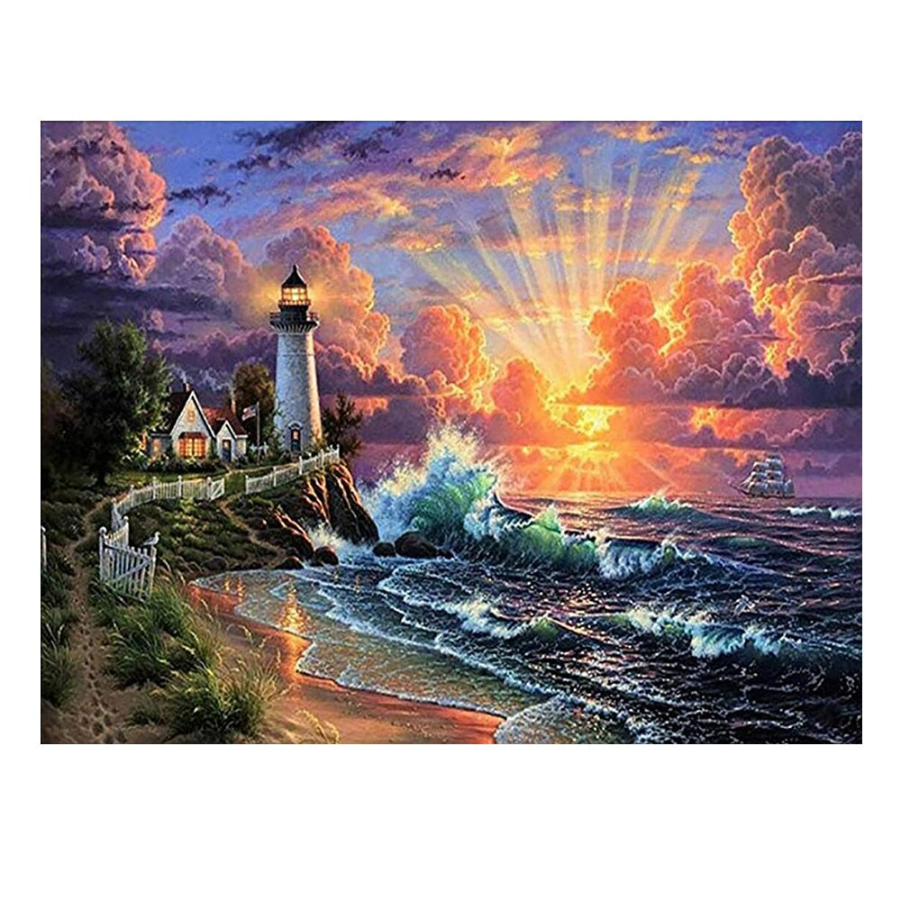 Landscape DIY Mosaic Painting Decor