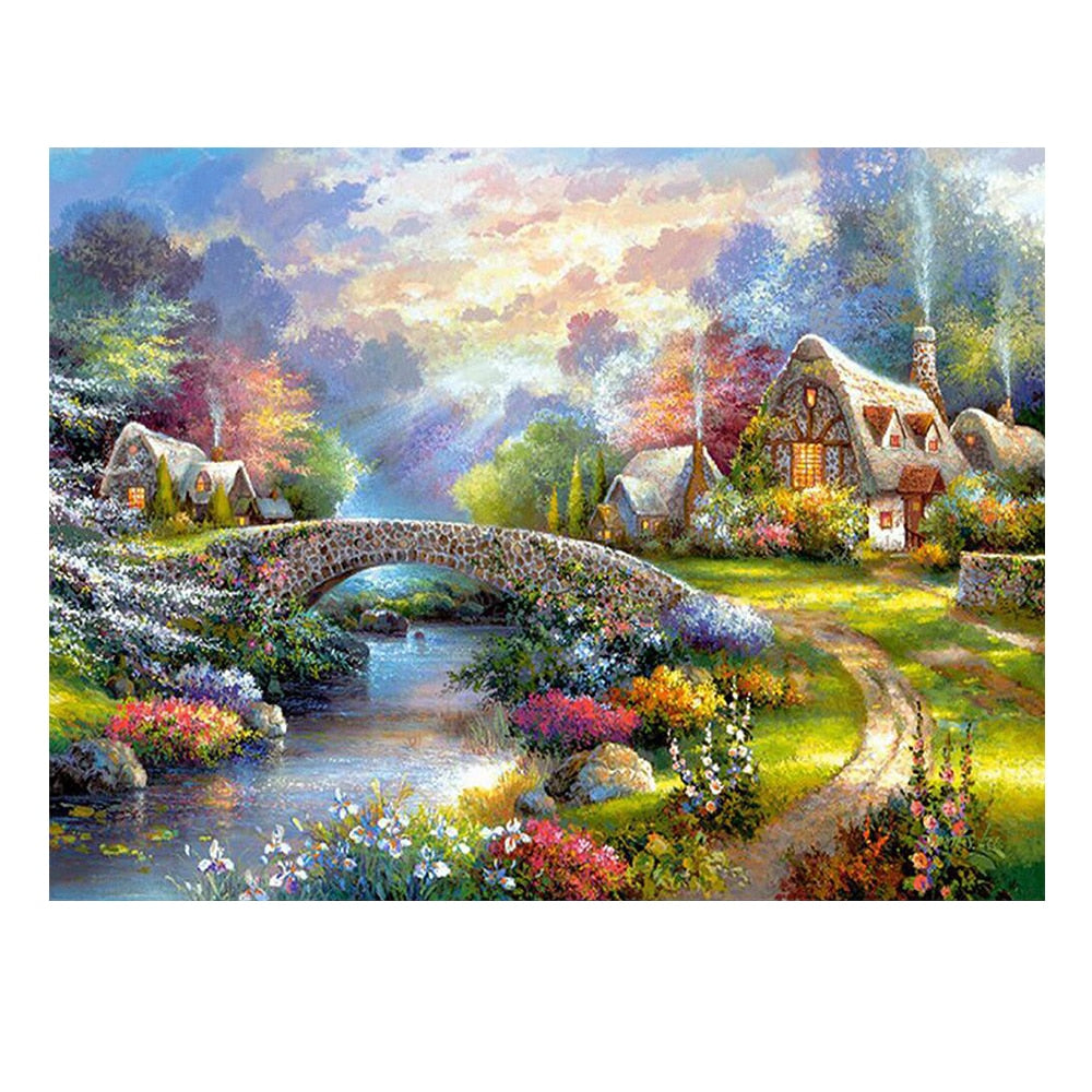 Landscape DIY Mosaic Painting Decor