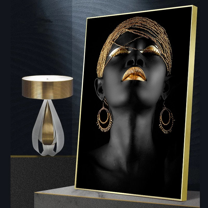 Gold Ornaments Canvas Print