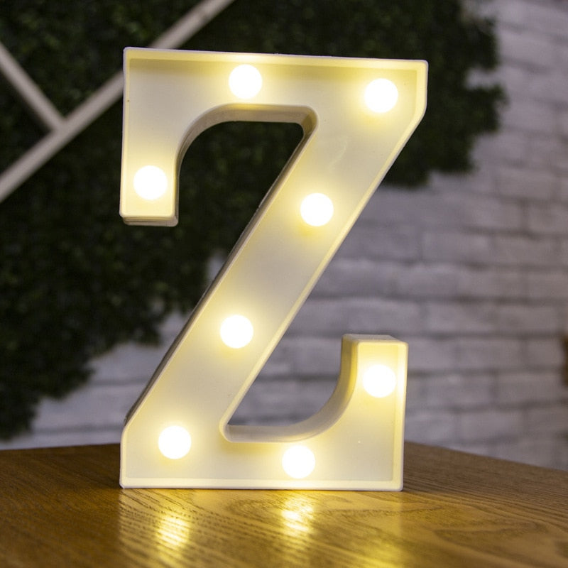 LED Alphabet Letters Decor