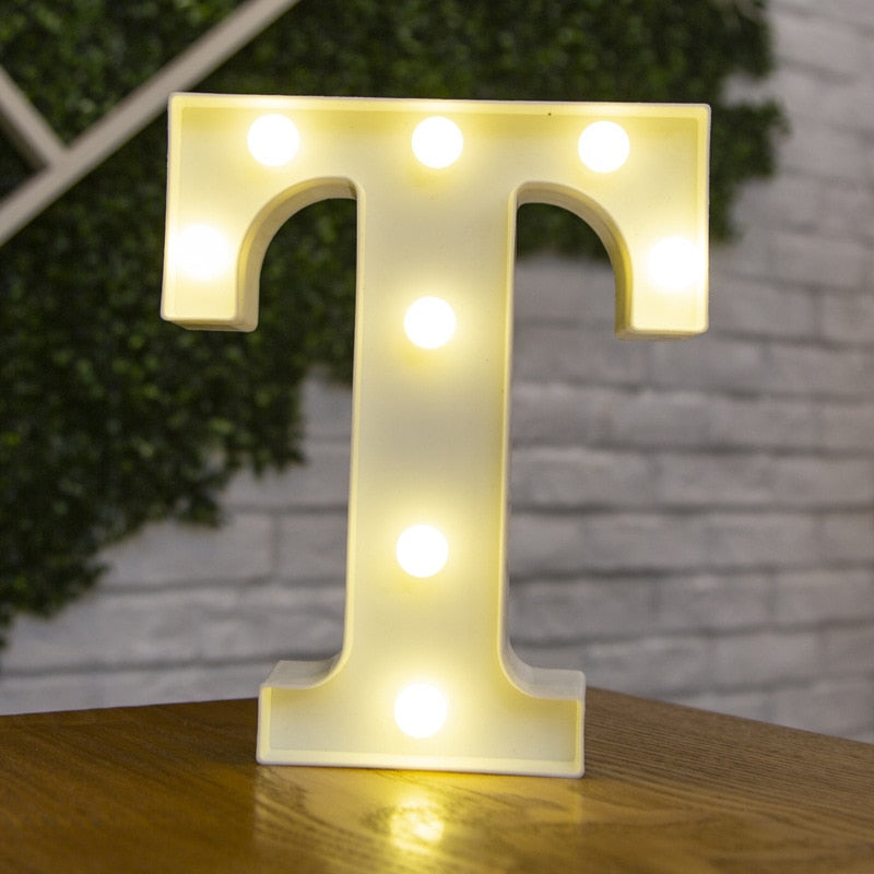 LED Alphabet Letters Decor