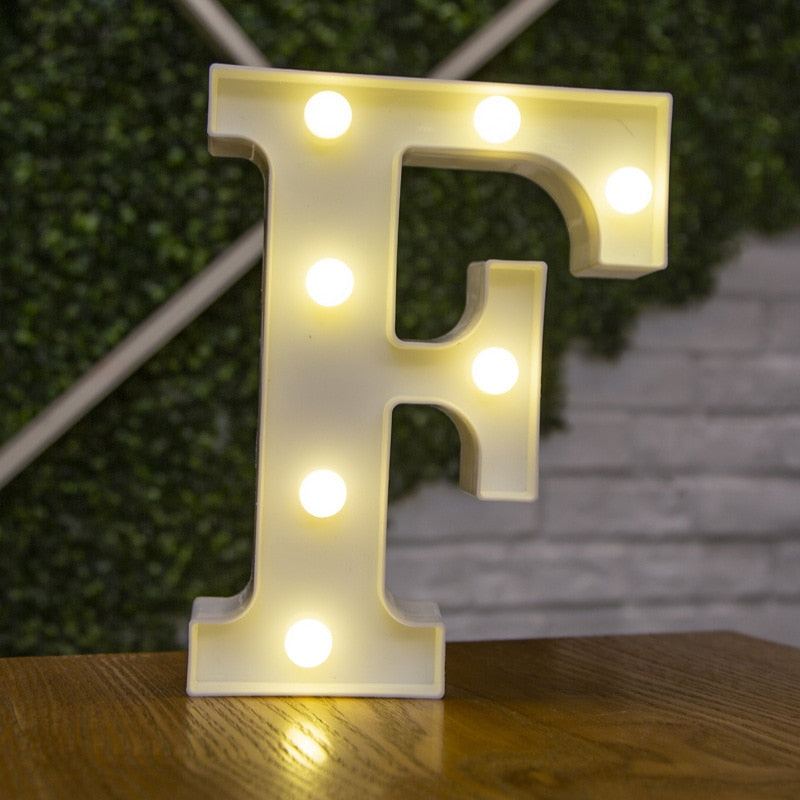 LED Alphabet Letters Decor