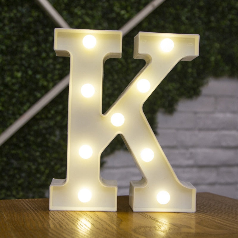 LED Alphabet Letters Decor