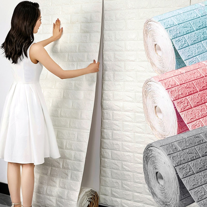 3D Brick Waterproof Wallpaper