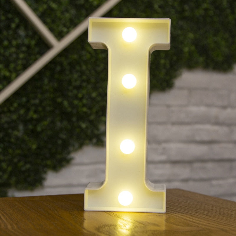 LED Alphabet Letters Decor