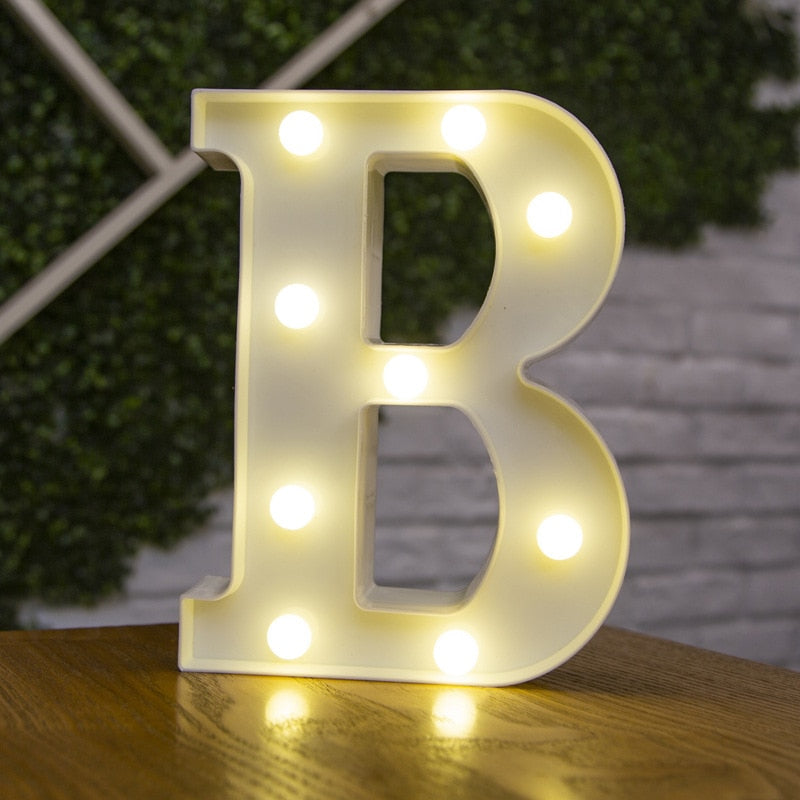 LED Alphabet Letters Decor