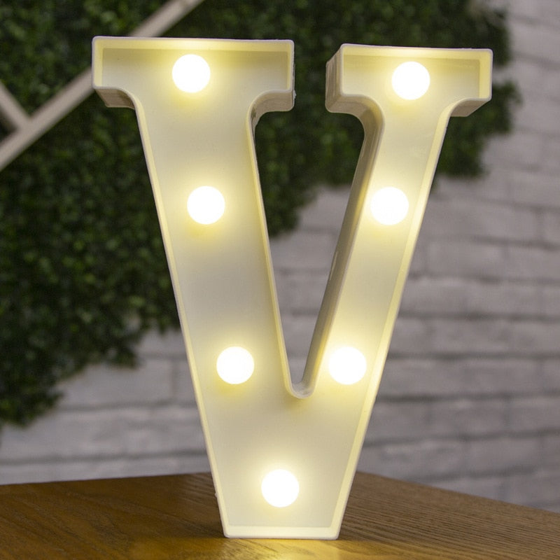 LED Alphabet Letters Decor