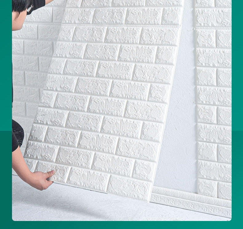 3D Brick Waterproof Wallpaper