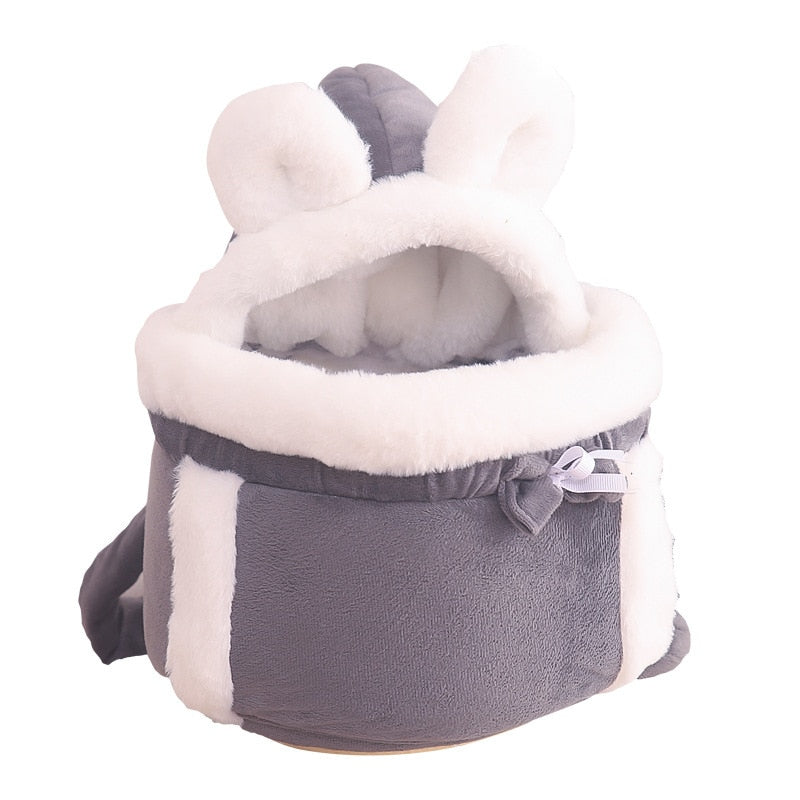 Fur Plush Pet Backpack Carrier