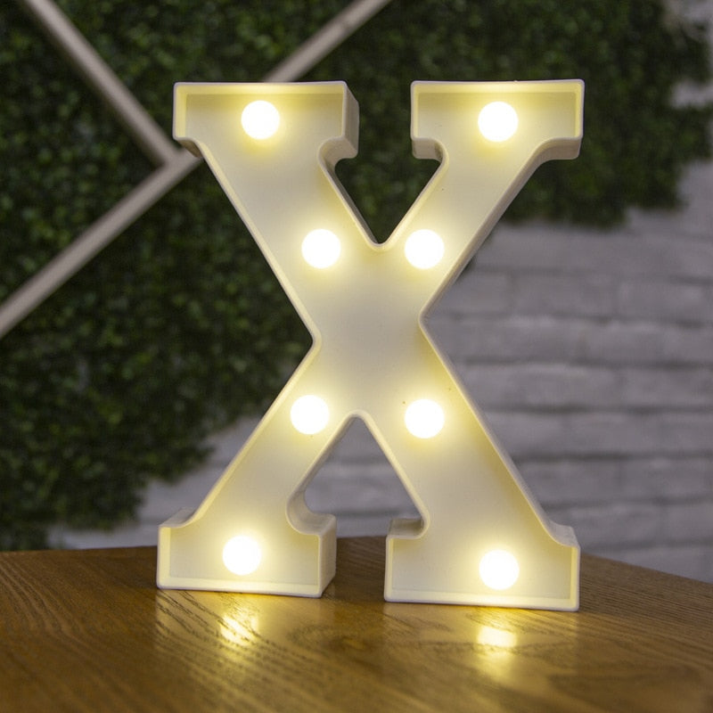 LED Alphabet Letters Decor