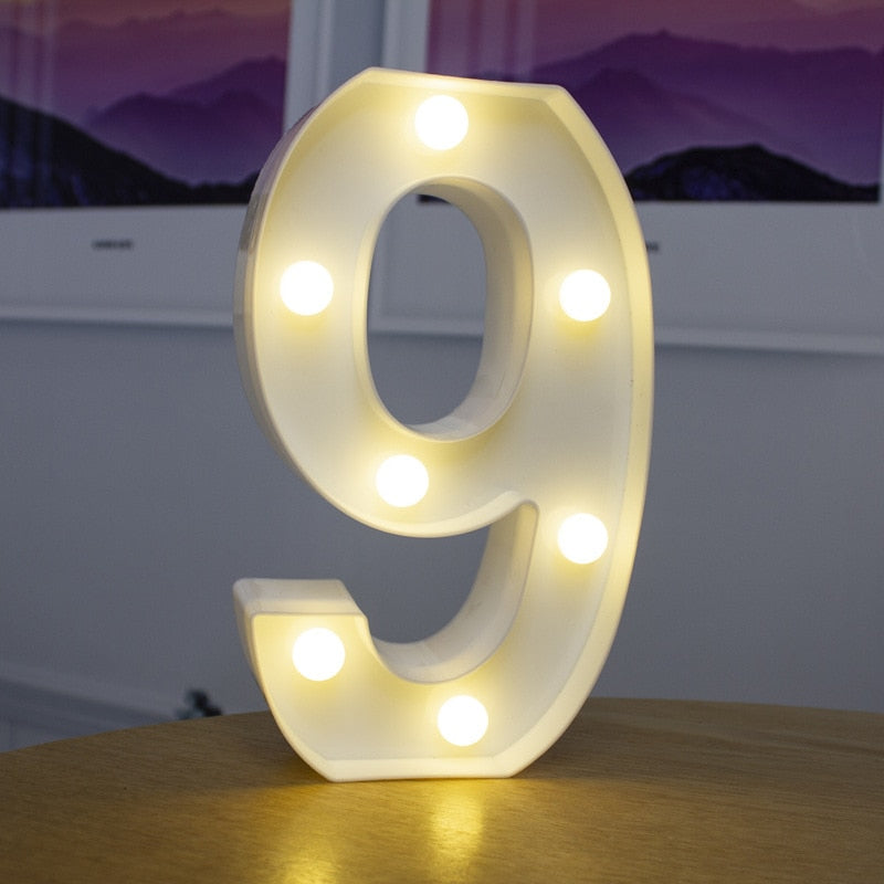 LED Alphabet Letters Decor