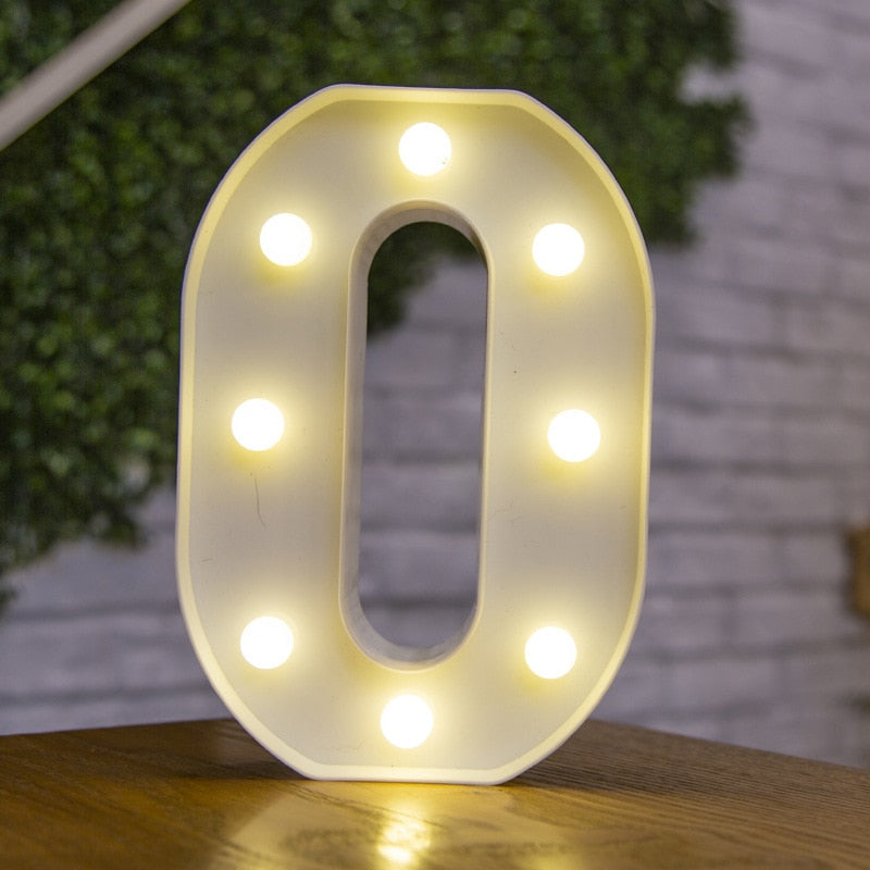 LED Alphabet Letters Decor