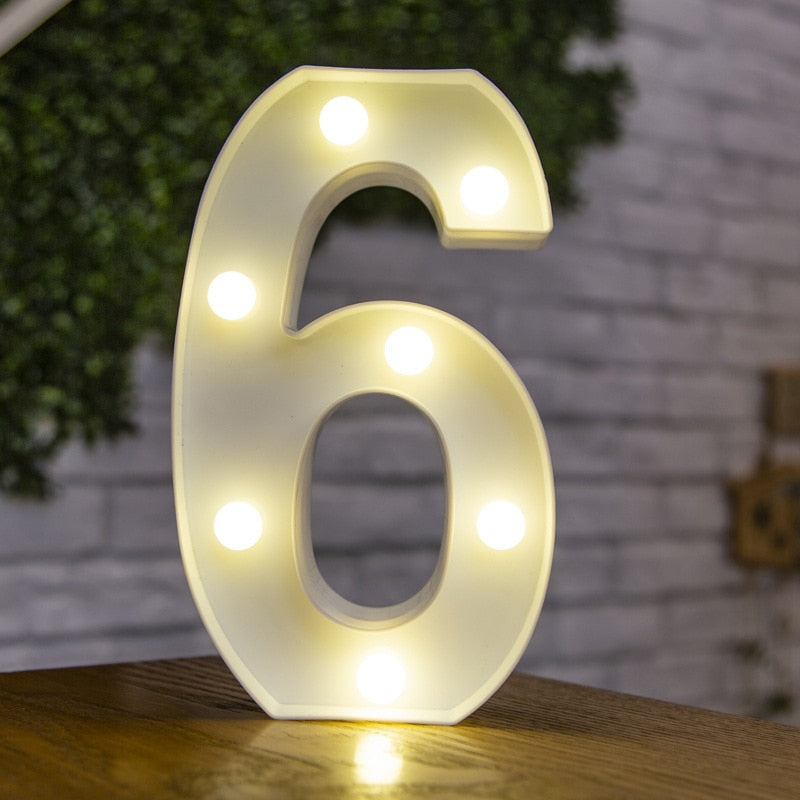 LED Alphabet Letters Decor