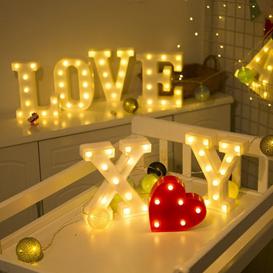 LED Alphabet Letters Decor