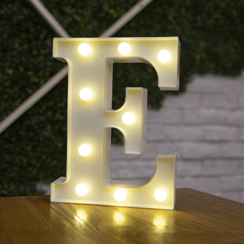 LED Alphabet Letters Decor