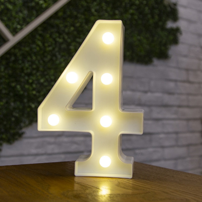 LED Alphabet Letters Decor