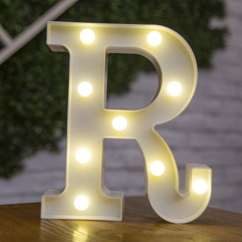 LED Alphabet Letters Decor