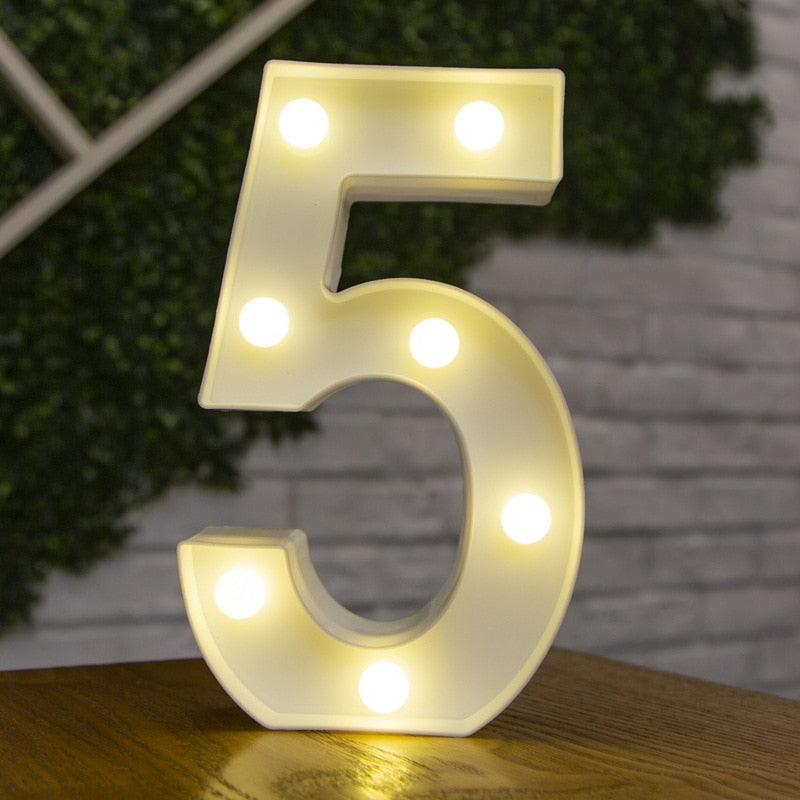 LED Alphabet Letters Decor