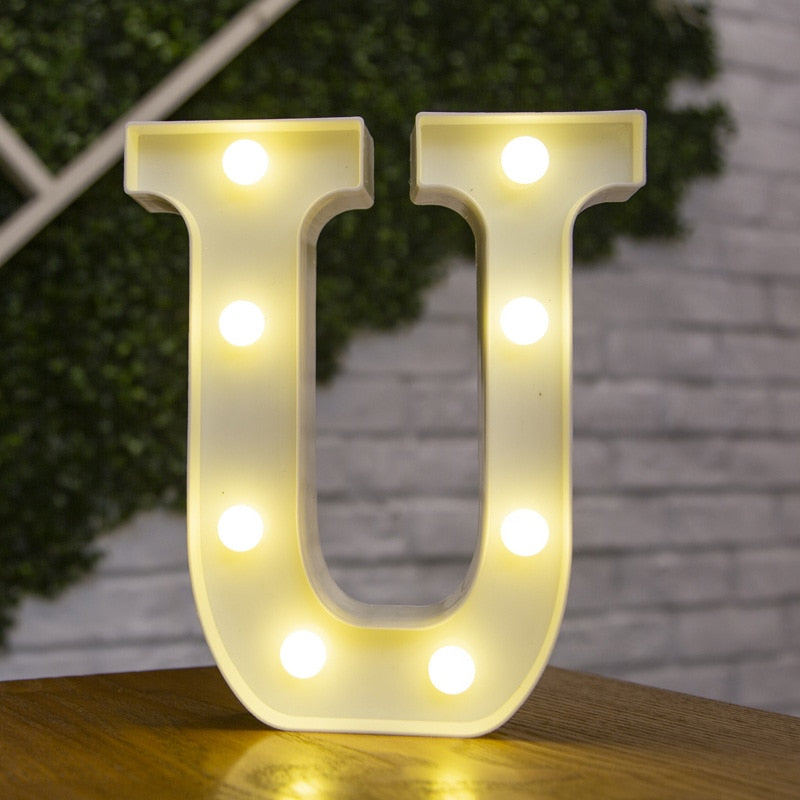 LED Alphabet Letters Decor