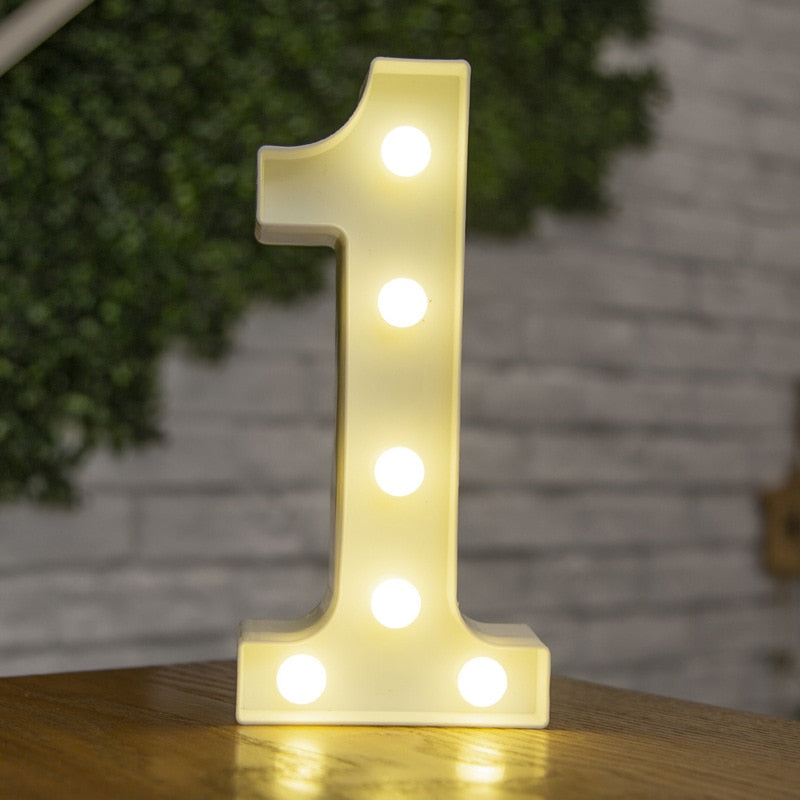 LED Alphabet Letters Decor