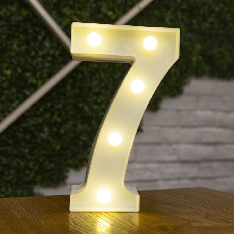 LED Alphabet Letters Decor